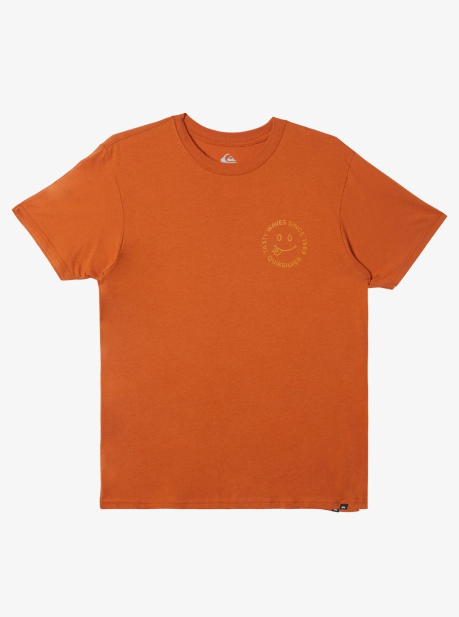 Mens Quiksilver Tees | Tasty Waves T-Shirt Mango