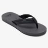 Mens Quiksilver Sandals | Carver Squish Sandals Black/Grey/Black