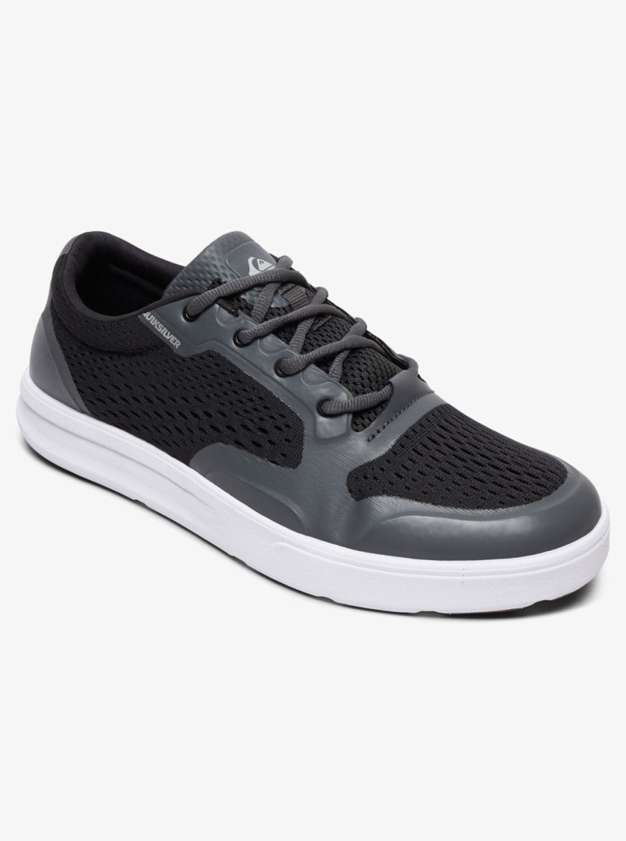 Mens Quiksilver Shoes | Amphibian Plus Shoes Black/Grey/White