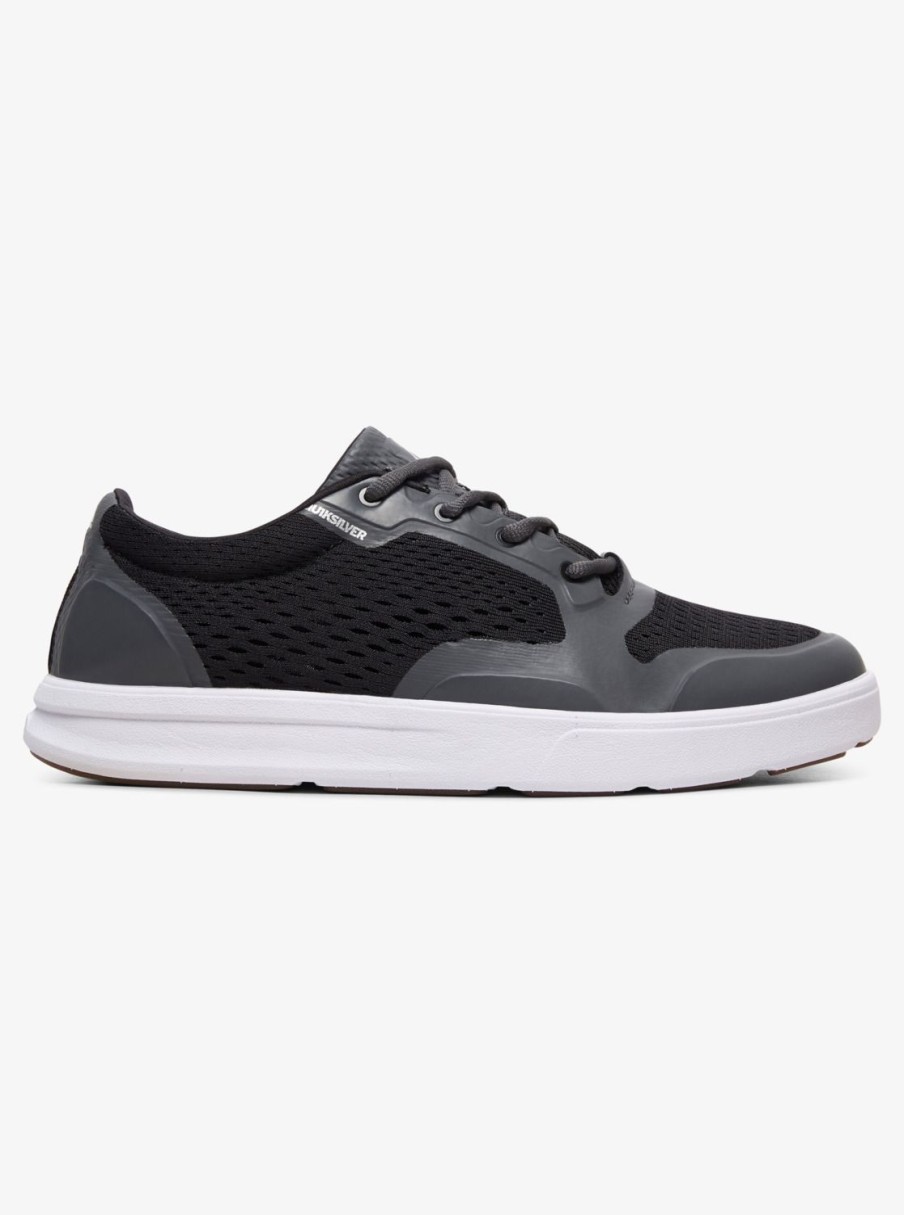 Mens Quiksilver Shoes | Amphibian Plus Shoes Black/Grey/White