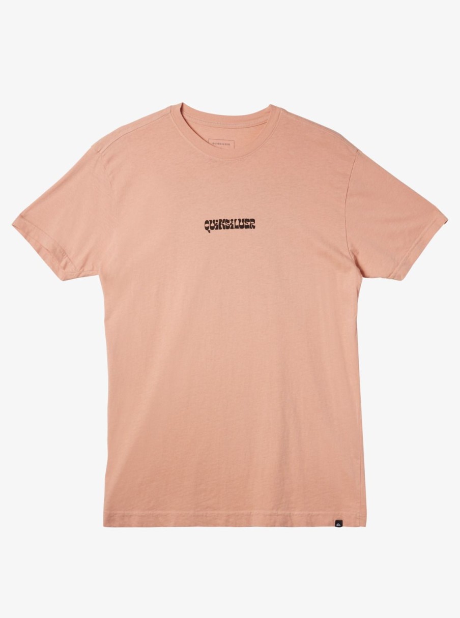 Mens Quiksilver Tees | Enjoy The Ride Mtz T-Shirt Dusty Pink