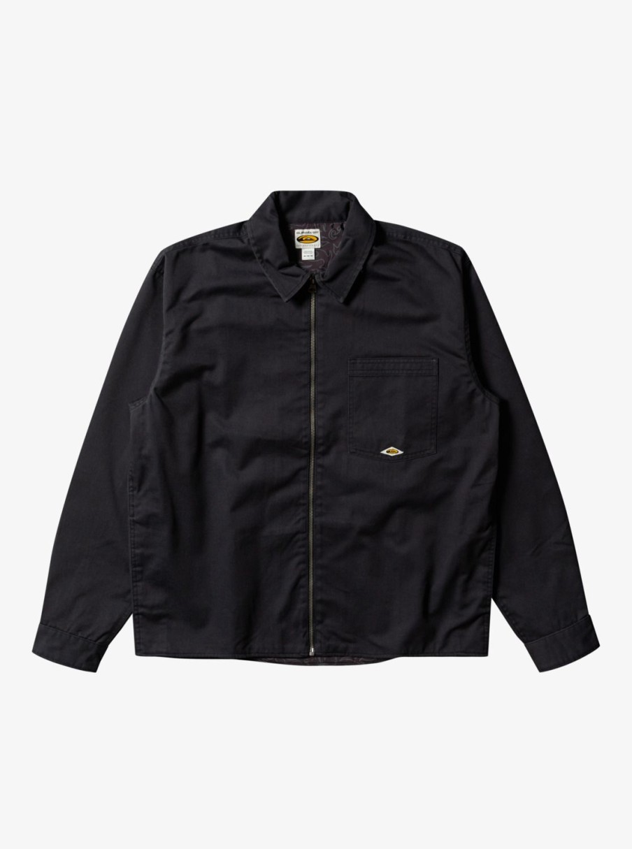 Mens Quiksilver Jackets | The Saturn Transeasonal Jacket Black