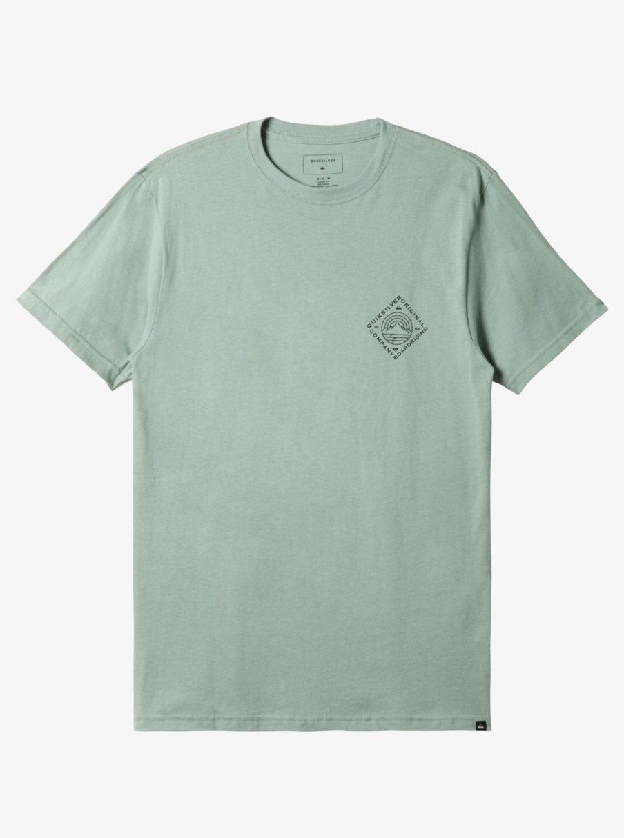 Mens Quiksilver Tees | Scenic View T-Shirt Iceberg Green