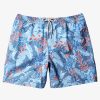 Mens Quiksilver Elastic Waist | Waterman Perfect Feel 17" Volleys Ensign Blue Perfect Feel V