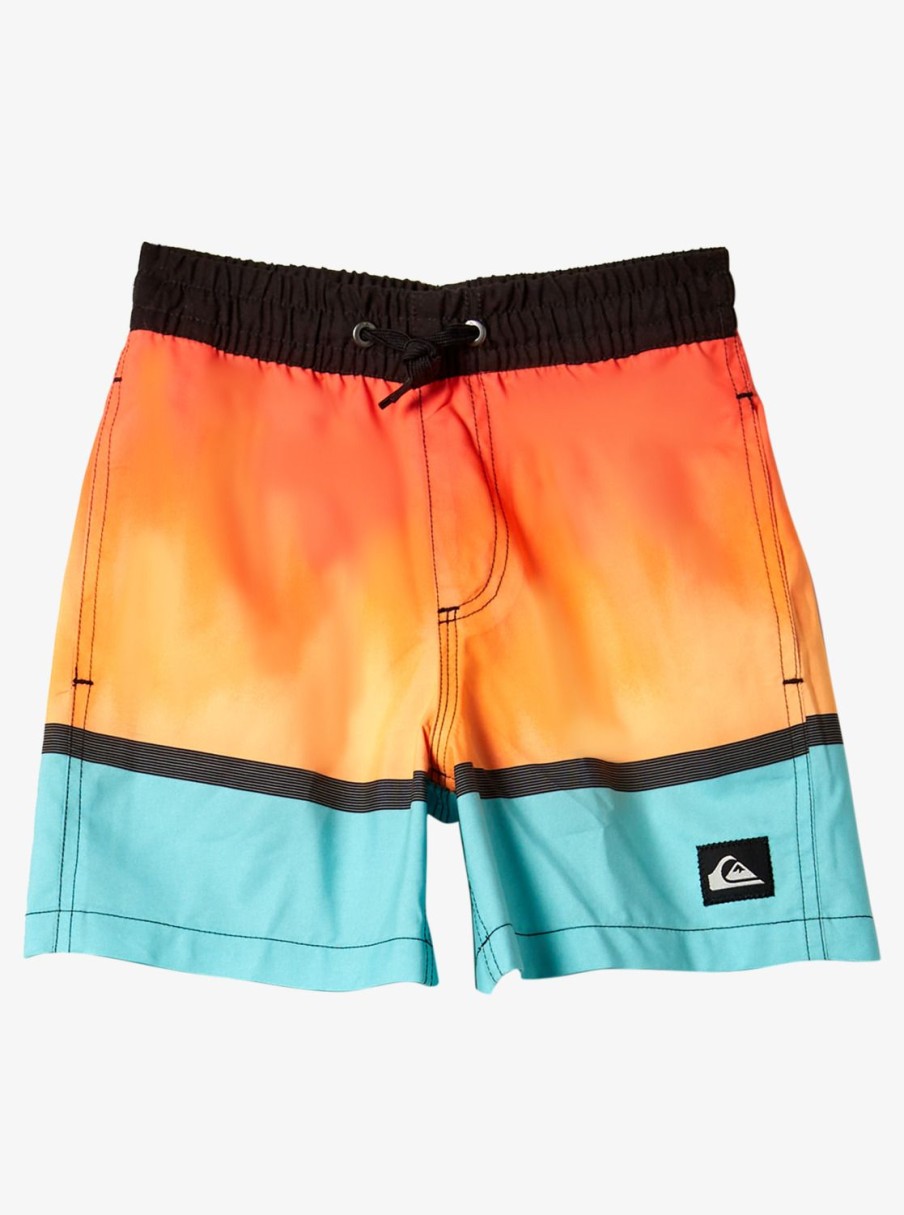 Mens Quiksilver Boardshorts | Boy'S 8-16 Everyday Mix 12" Volleys Orange Pop