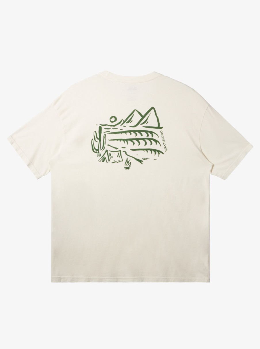 Mens Quiksilver Tees | Silver Lining T-Shirt Birch