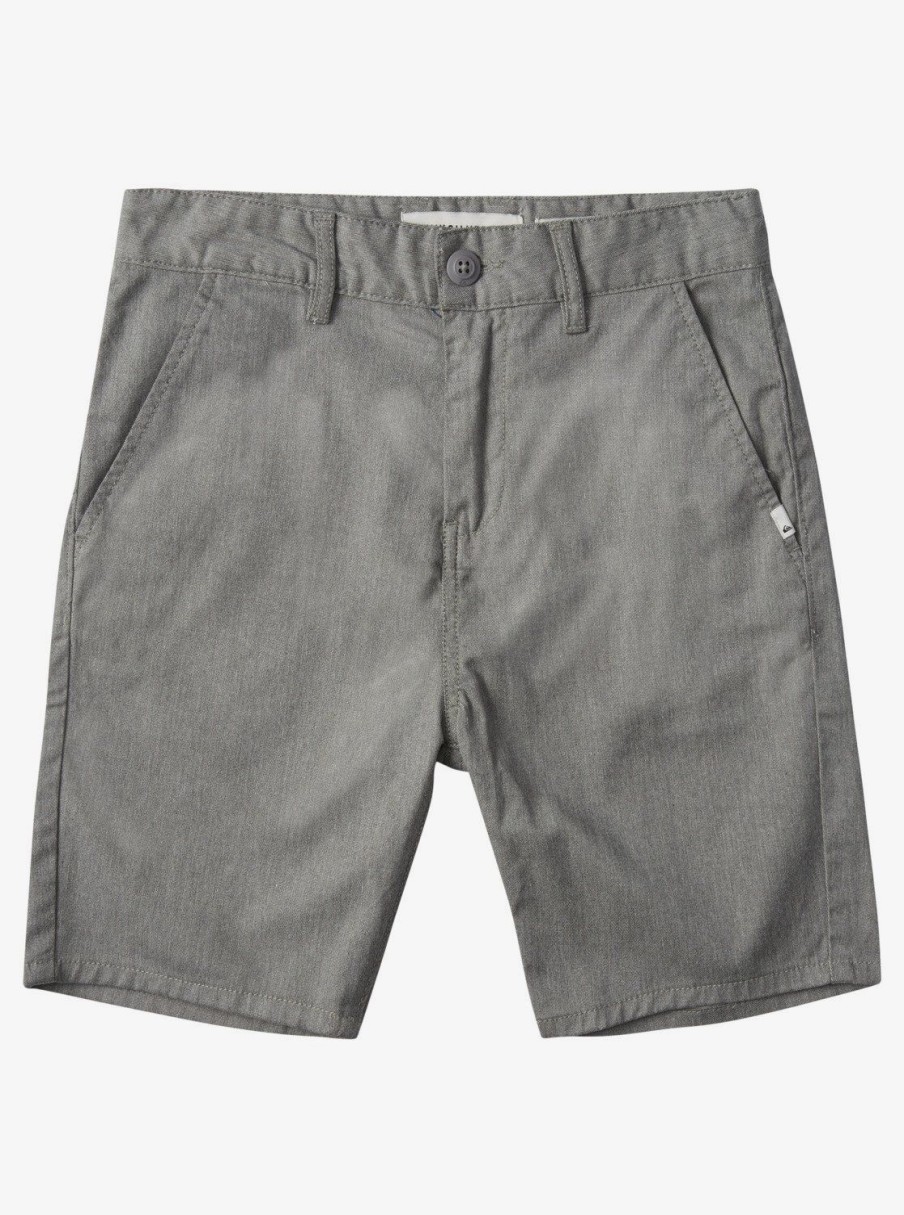 Boys Quiksilver Shorts | Boy'S 8-16 New Everyday Union Stretch Chino Shorts Light Grey Heather