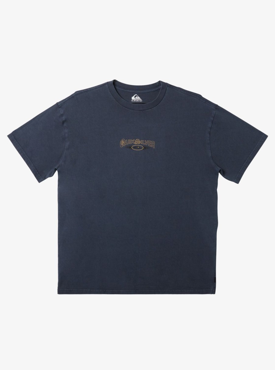 Mens Quiksilver Tees | Fully Charged Msw T-Shirt Midnight Navy