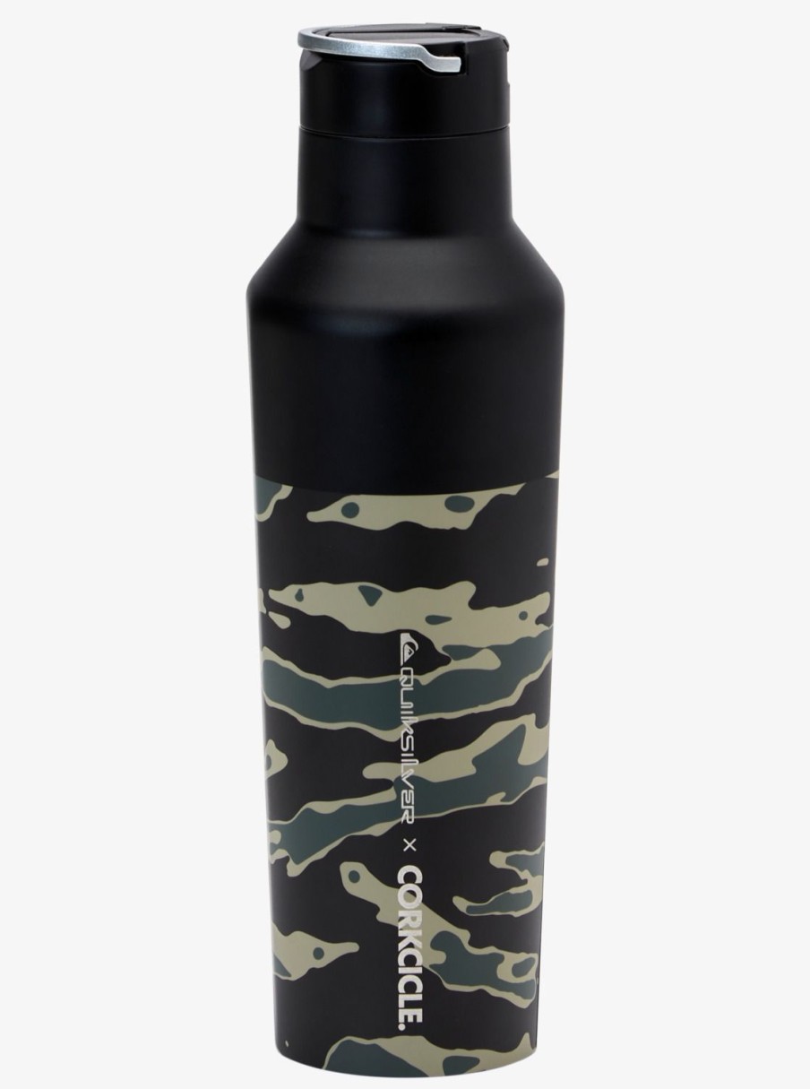 Mens Quiksilver Water Bottles | Quiksilver X Corkcicle Water Bottle Camo Print Crucial Battle