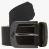 Mens Quiksilver Belts | Main Street Faux Leather Belt Black