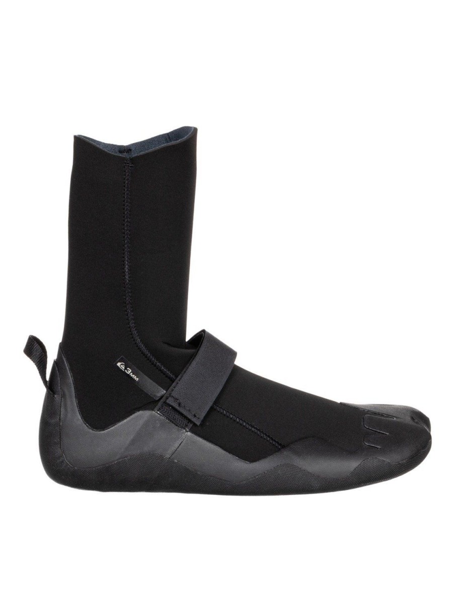 Mens Quiksilver Wetsuits | 3Mm Everyday Sessions Wetsuit Boots Black