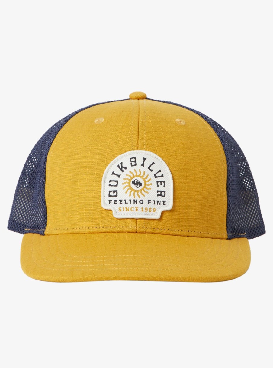 Mens Quiksilver Hats | Dawner Trucker Hat Mustard