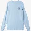 Mens Quiksilver Tees | Scenic View Long Sleeve T-Shirt Clear Sky