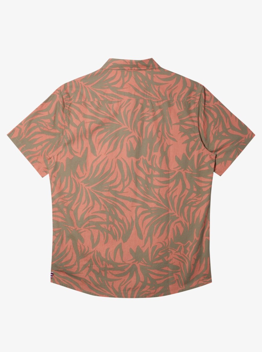 Mens Quiksilver Shirts & Polos | Hawaii Foliage Woven Hawaiian Shirt Canyon Clay