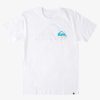 Mens Quiksilver Tees | Comp Logo T-Shirt White