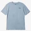 Mens Quiksilver Rashguards | Omni Session Upf 50 Short Sleeve Surf Tee Celestial Blue