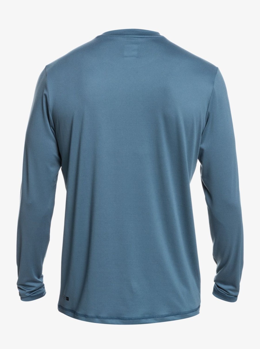 Mens Quiksilver Rashguards | Omni Session Long Sleeve Upf 50 Surf T-Shirt Bering Sea