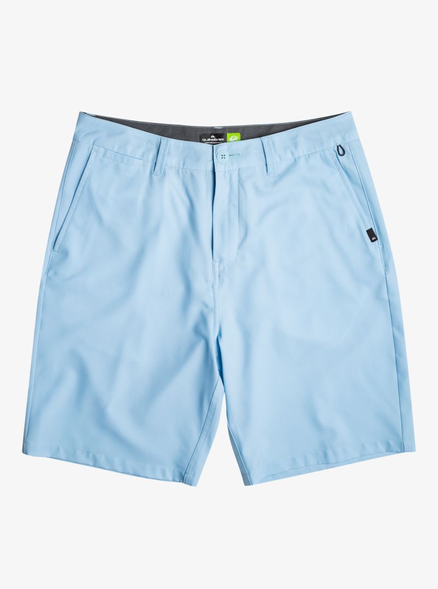 Mens Quiksilver Boardshorts | Ocean Union Amphibian 20" Hybrid Shorts Clear Sky