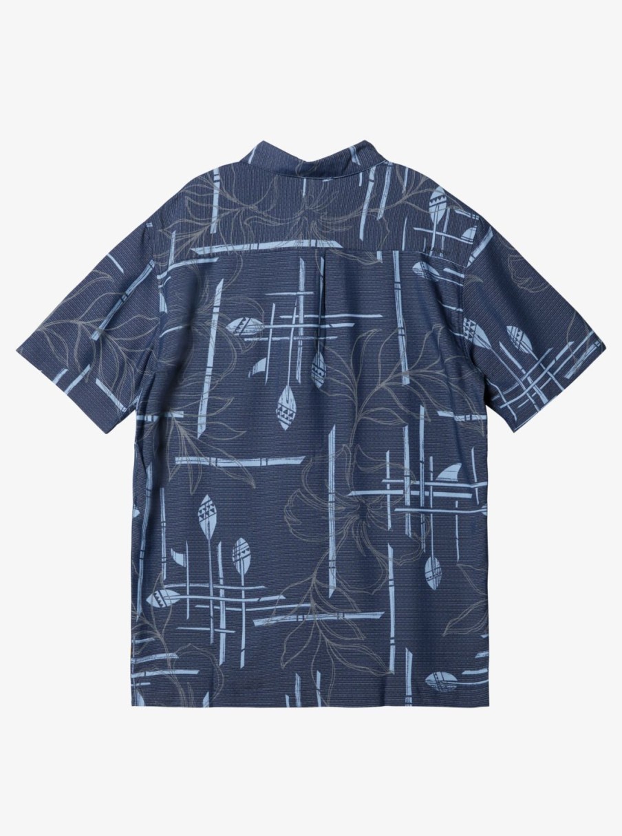 Waterman Quiksilver | Waterman Paddle Out Short Sleeve Shirt Navy Blazer