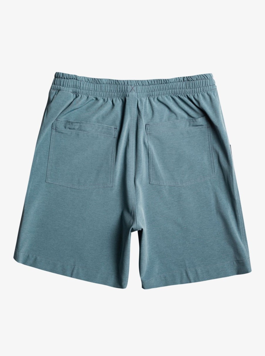 Mens Quiksilver Boardshorts | Taxer Heather 18" Amphibian Boardshorts Bering Sea