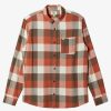 Mens Quiksilver Shirts & Polos | Motherfly Long Sleeve Shirt Major Brown Motherfly