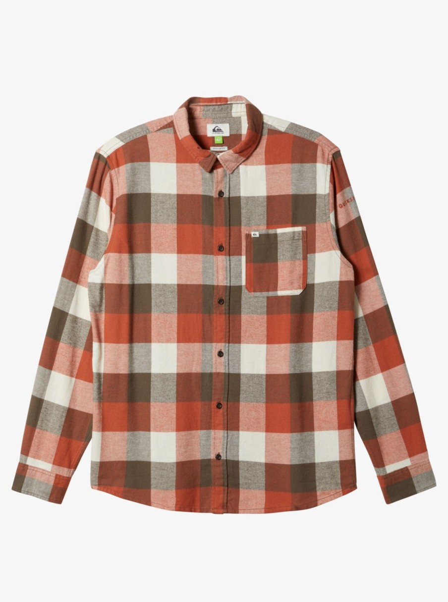 Mens Quiksilver Shirts & Polos | Motherfly Long Sleeve Shirt Major Brown Motherfly