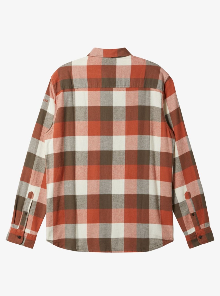 Mens Quiksilver Shirts & Polos | Motherfly Long Sleeve Shirt Major Brown Motherfly