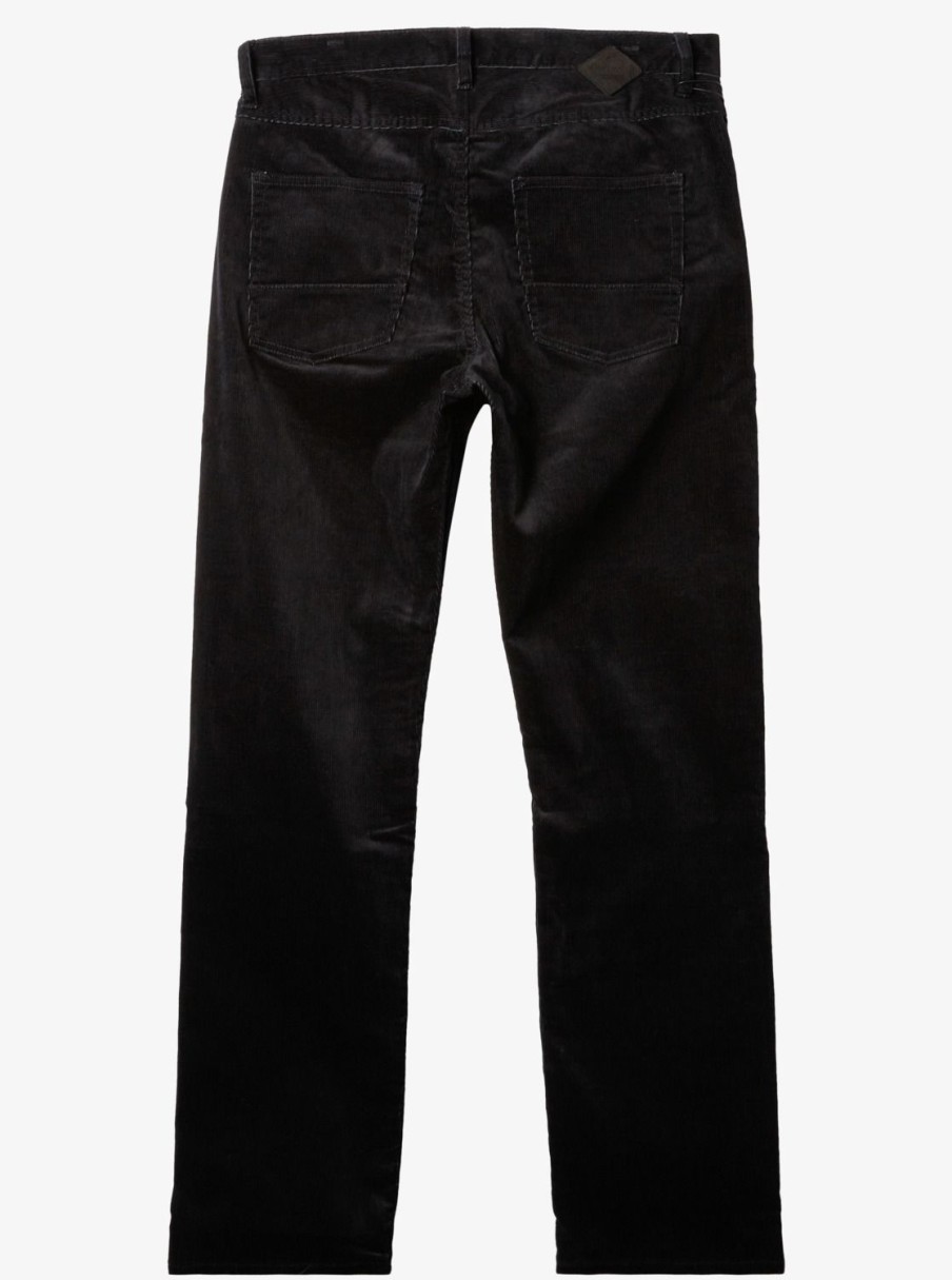 Mens Quiksilver Pants | Kracker Corduroy Pants Black