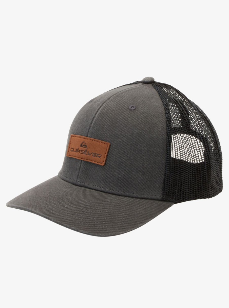 Mens Quiksilver Hats | Down The Hatch Trucker Hat Tarmac