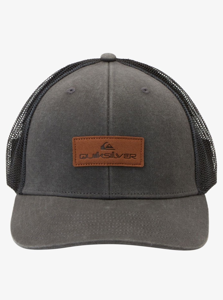 Mens Quiksilver Hats | Down The Hatch Trucker Hat Tarmac