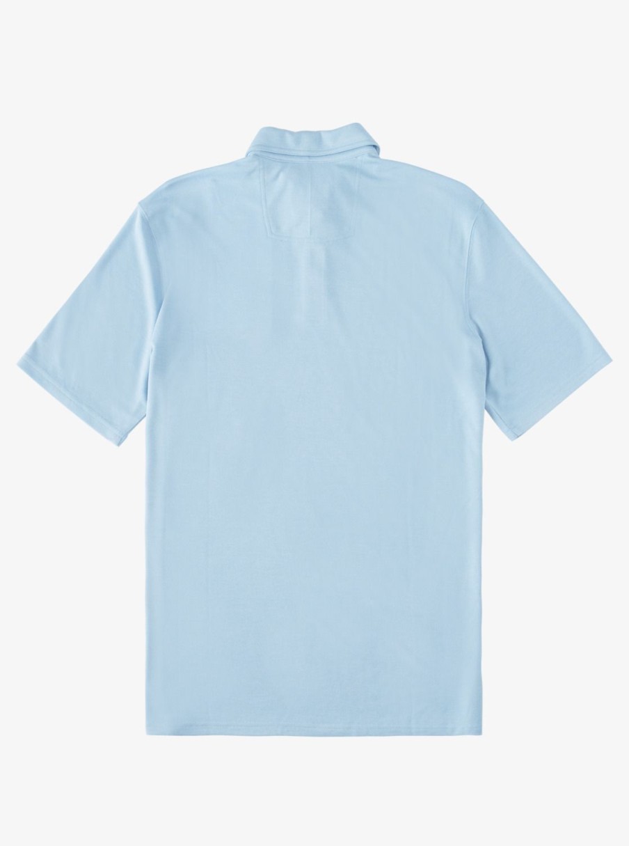 Waterman Quiksilver | Waterman Waterpolo Short Sleeve Polo Shirt Dusk Blue