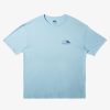 Mens Quiksilver Tees | Fading Sun T-Shirt Clear Sky