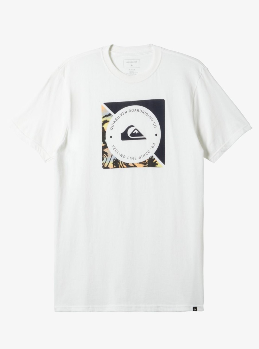 Mens Quiksilver Tees | Boardshort Linked T-Shirt White