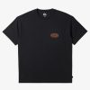 Mens Quiksilver Tees | Real Surfin T-Shirt Black