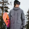 Mens Quiksilver Layers | Mission Solid Insulated Snow Jacket Heather Grey