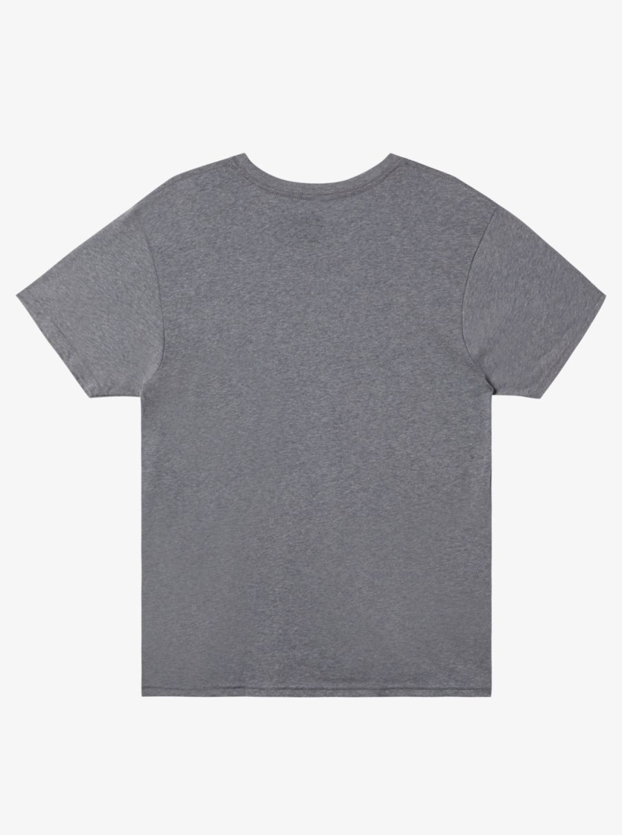 Mens Quiksilver Tees | Twinnies Mod T-Shirt Medium Grey Heather