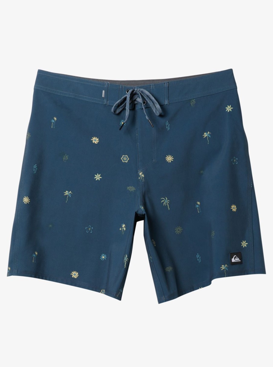 Mens Quiksilver Boardshorts | Surfsilk 69 18" Boardshorts Midnight Navy Heat Waves