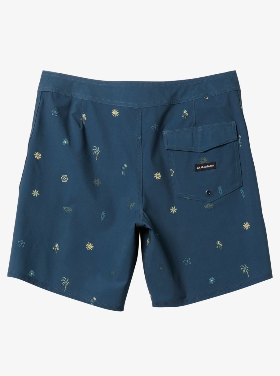 Mens Quiksilver Boardshorts | Surfsilk 69 18" Boardshorts Midnight Navy Heat Waves