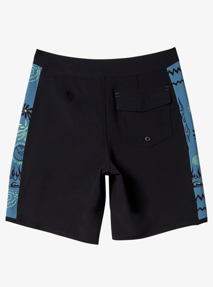 Boys Quiksilver Shorts | Boy'S 8-16 Surfsilk Radical Arch 16" Boardshorts Black