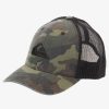 Mens Quiksilver Hats | Grounder Trucker Hat Camo