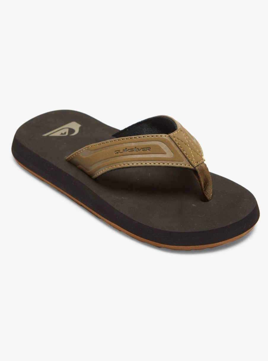 Boys Quiksilver Sandals | Boy'S 8-16 Monkey Wrench Core Sandals Tan 1