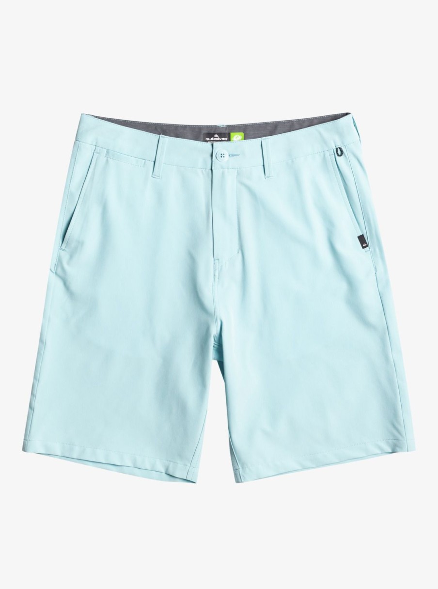 Mens Quiksilver Boardshorts | Ocean Union Amphibian 20" Hybrid Shorts Sky Blue