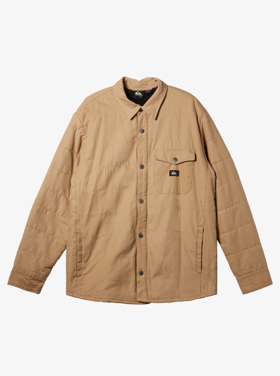 Mens Quiksilver Jackets | Downrail Upd Canvas Jacket Plage