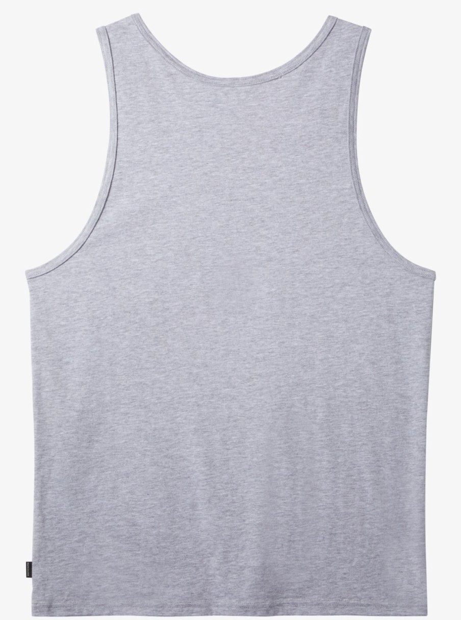 Mens Quiksilver Tees | Tijuana Stripe Tank Top Athletic Heather