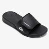 Boys Quiksilver Sandals | Boy'S 8-16 Bright Coast Adjustable Slides Black/White/Black