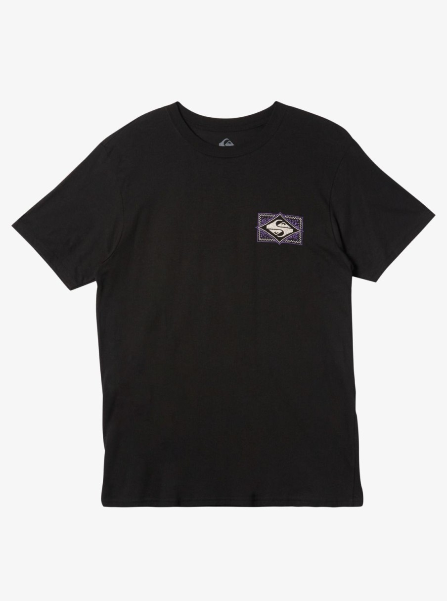 Mens Quiksilver Tees | Flash T-Shirt Black