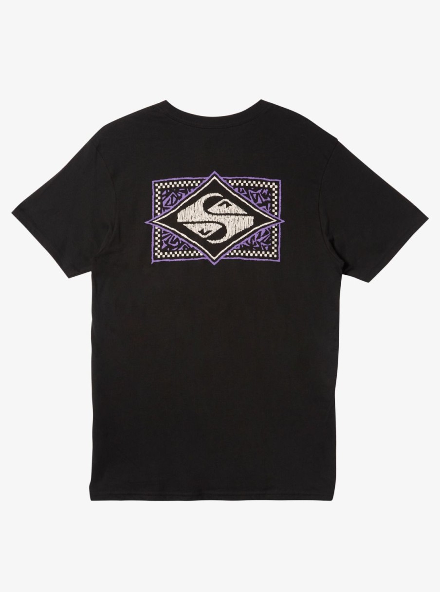 Mens Quiksilver Tees | Flash T-Shirt Black