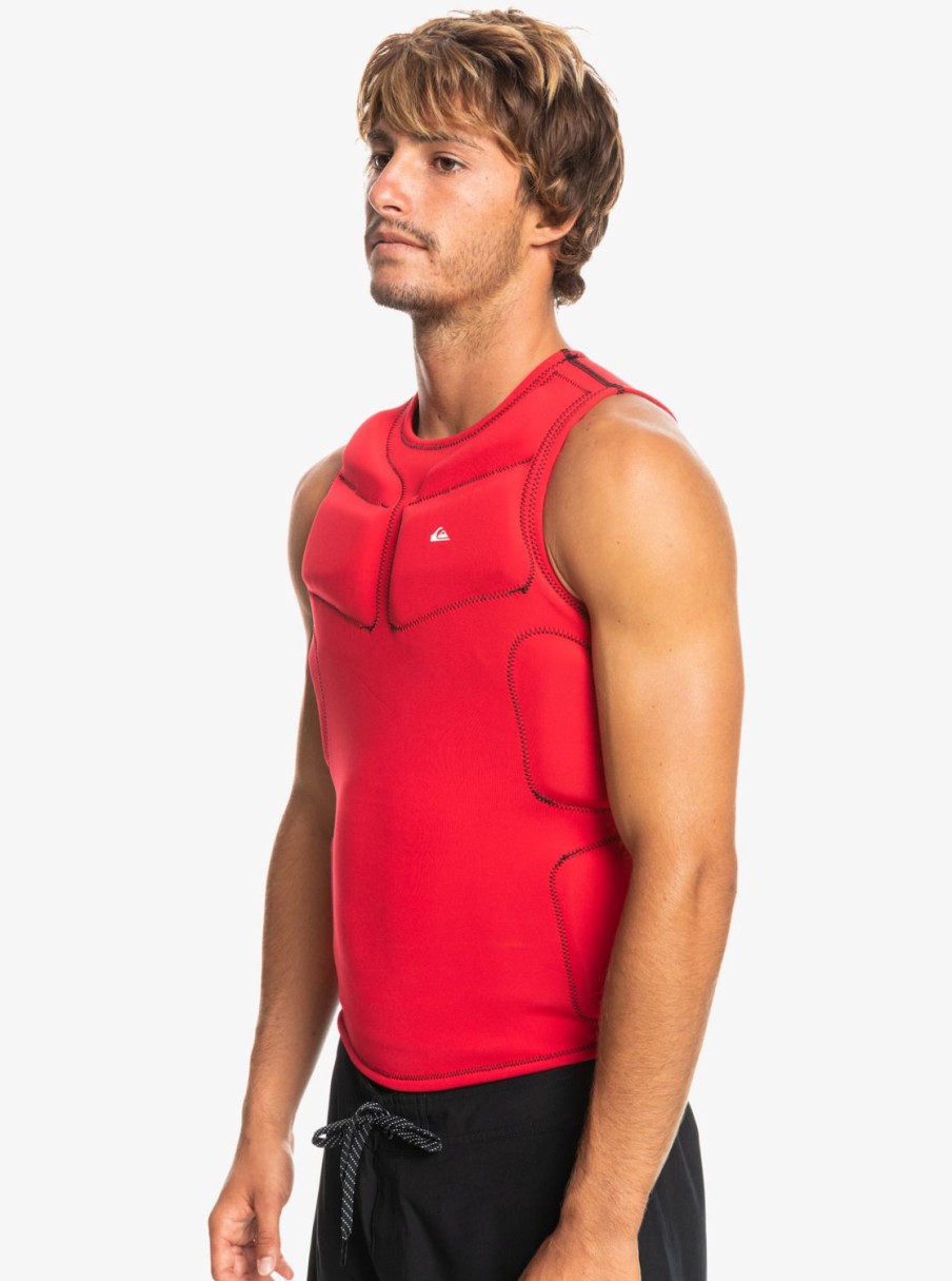 Mens Quiksilver Wetsuits | 1Mm Highline Pro Impact Wetsuit Jacket Quik Red