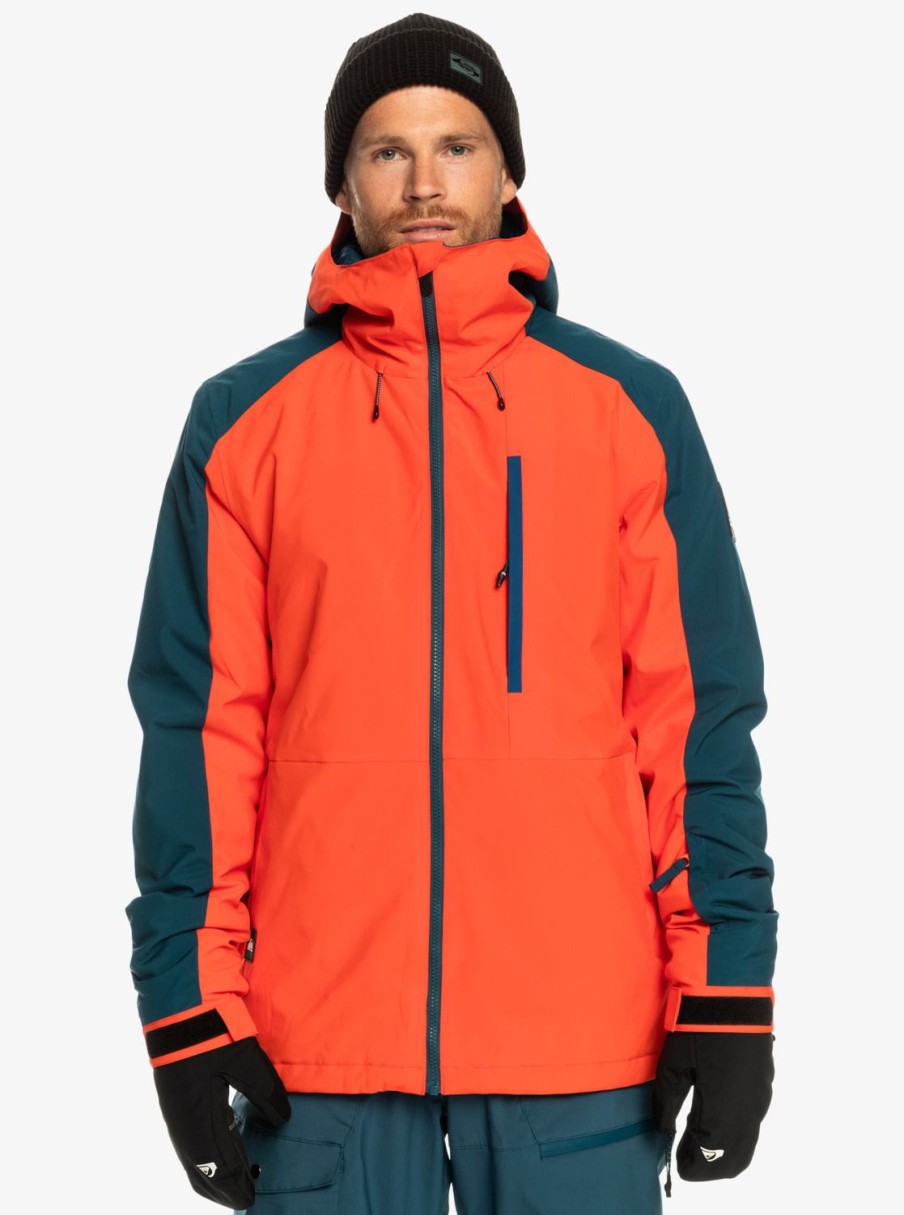 Mens Quiksilver Layers | Mission Technical Snow Jacket Grenadine