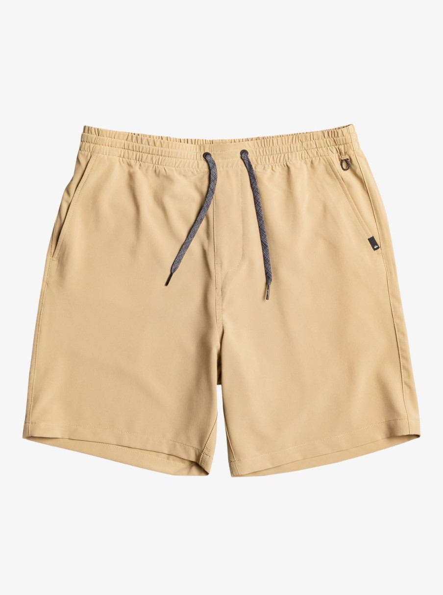 Mens Quiksilver Boardshorts | Ocean Elastic Waist 18" Amphibian Shorts Plage